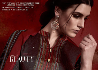 Aaa Designer Noor Cotton dress Material Summer wear 2019