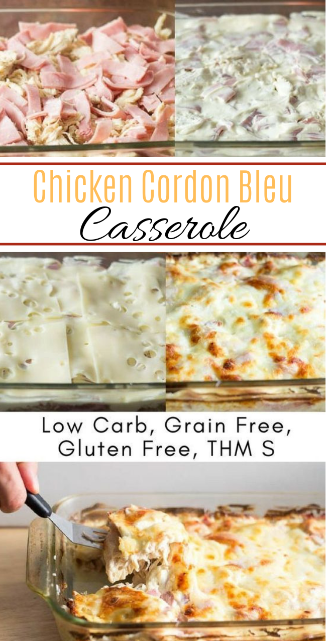 Chicken Cordon Bleu Casserole lowcarb healthy