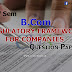 B.Com - Regulatory Framework For Companies - Previous Question Papers