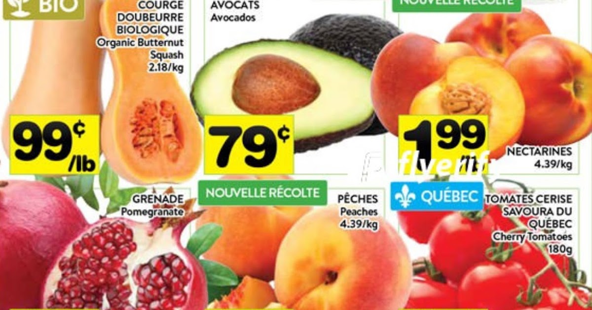 Coupons et Circulaires Fruit et légumes à Bas prix de PA