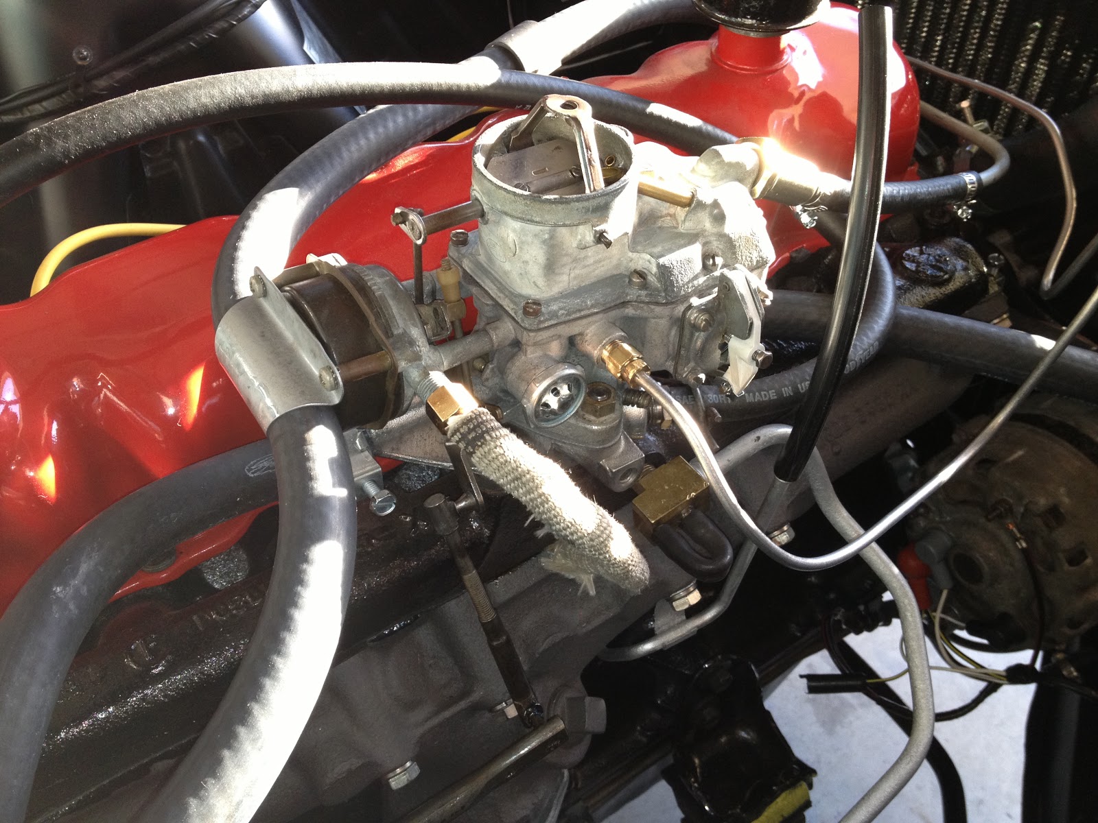 1965 Convertible Mustang Restoration Carburetor replacement & rebuild