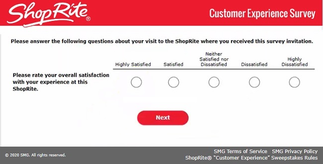 shoprite customer survey