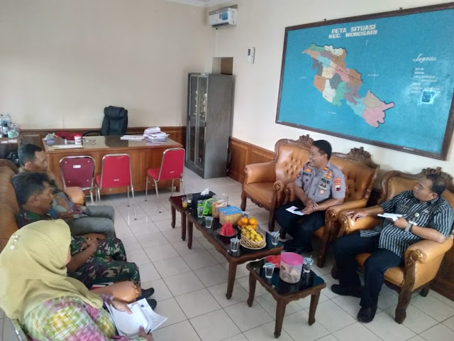 Danramil Wonosari Hadiri Rapat Koordinasi Apel  Kesiapsiagaan Pilkades Tahap III Th.2019