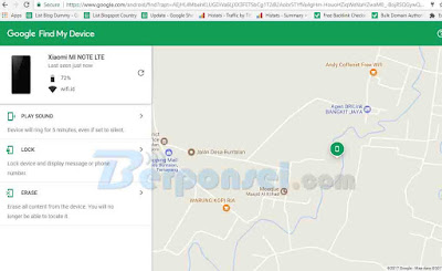 Cara Melacak Kebaradaan Hp Android yang Hilang/dicuri