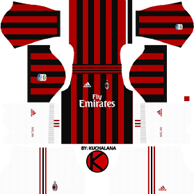 AC Milan Kits 2017/2018 - Dream League Soccer