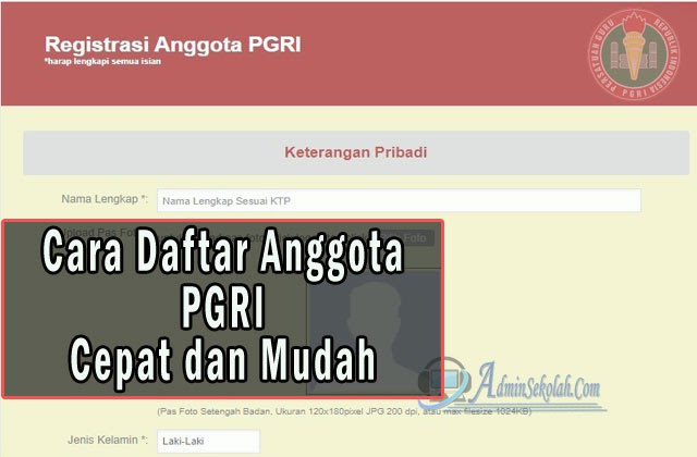 Cara Daftar Anggota PGRI dan Update Data Keanggotaan PGRI