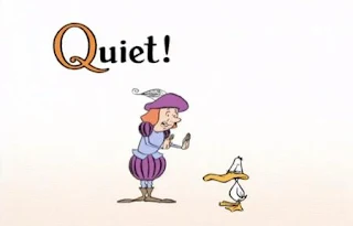 There is a story of Queen Quagmire and a duck in a cartoon. Sesame Street All Star Alphabet
