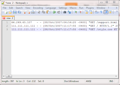 Mark's Technology Blog: Selecting Vertical Text using Notepad++