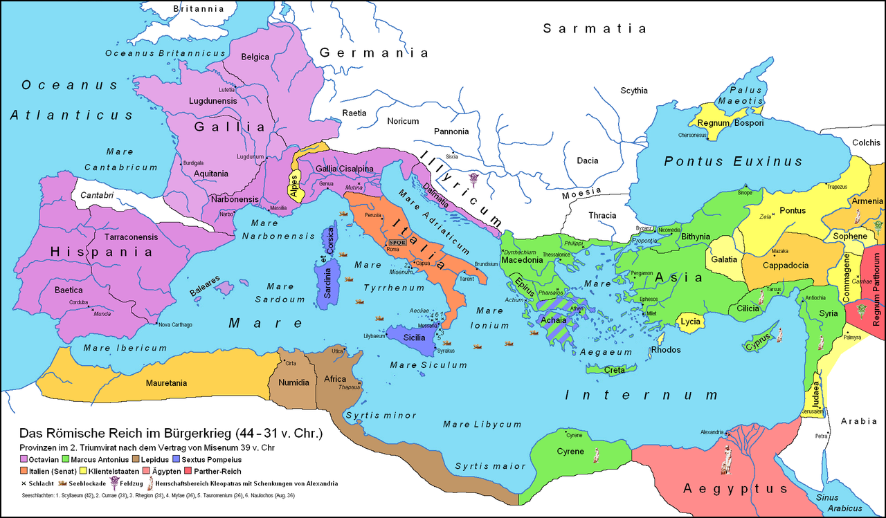 Mapa Del Imperio Roman