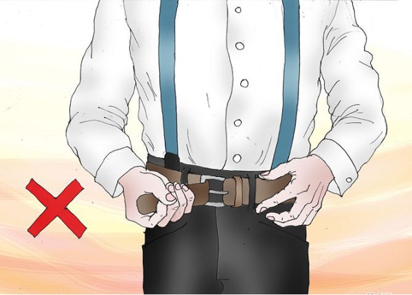 why wear suspenders instead of a belt