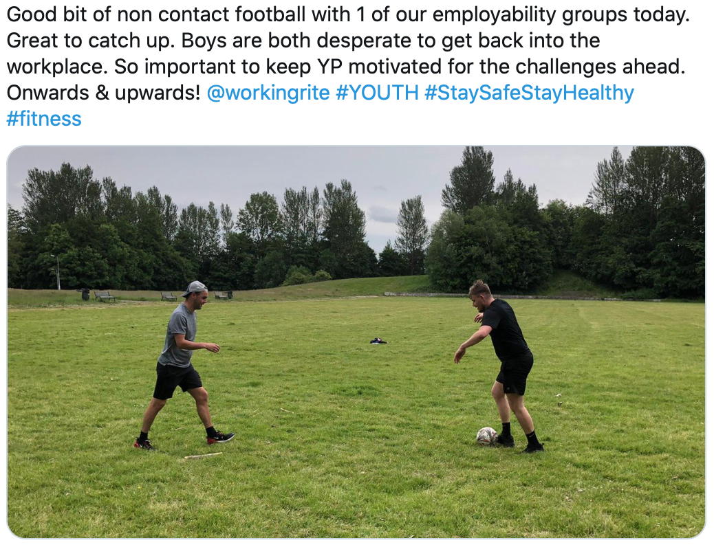 DRC Youth Project Employability Group Non Contact Sport