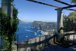 The view from the terrace of the Villa San Michele