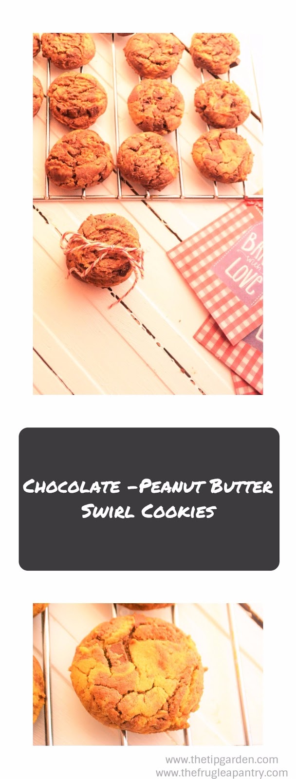 TIP GARDEN Chocolate Peanut Butter Swirl Cookies