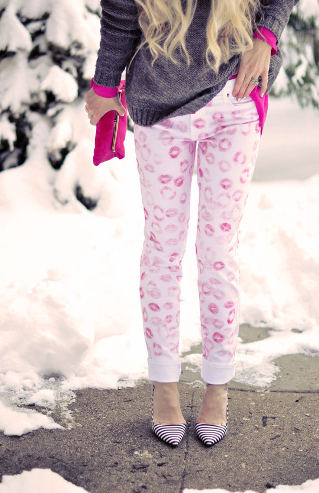 DIY Kiss Print Pants, Erin Fetherston