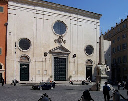 The Basilica of Santa Maria Sopra Minerva in Rome, which houses Catherine's remains