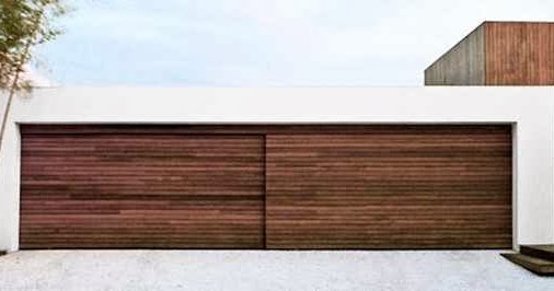 Contemporary Wooden Garage Doors - AyanaHouse