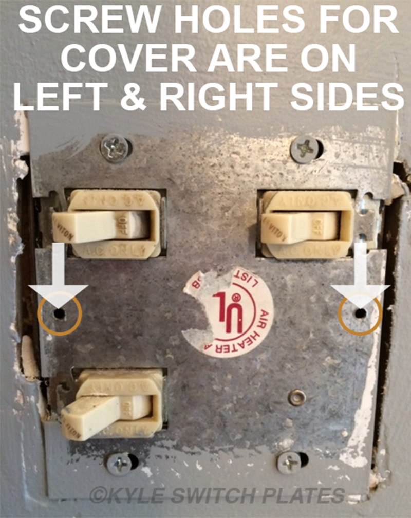 Kyle Switch Plates: Replacement Covers for NuTone Light, Vent & Heat