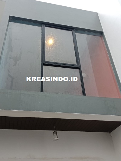Repeat Order Kusen Aluminium dan Pemasangan Pintu Lipat Kaca Tempered di Kantor Vindo Design Mampang Jakarta