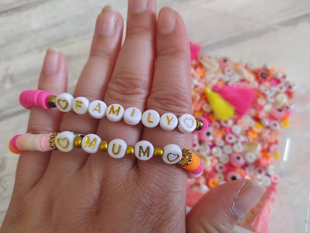 DIY : Perles Heishi bracelets Mum et Family