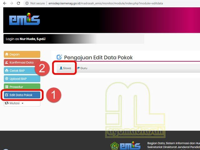 Cara Merubah Nama Nisn Dan Nik Siswa Di Emis Feeder Blog Paperplane