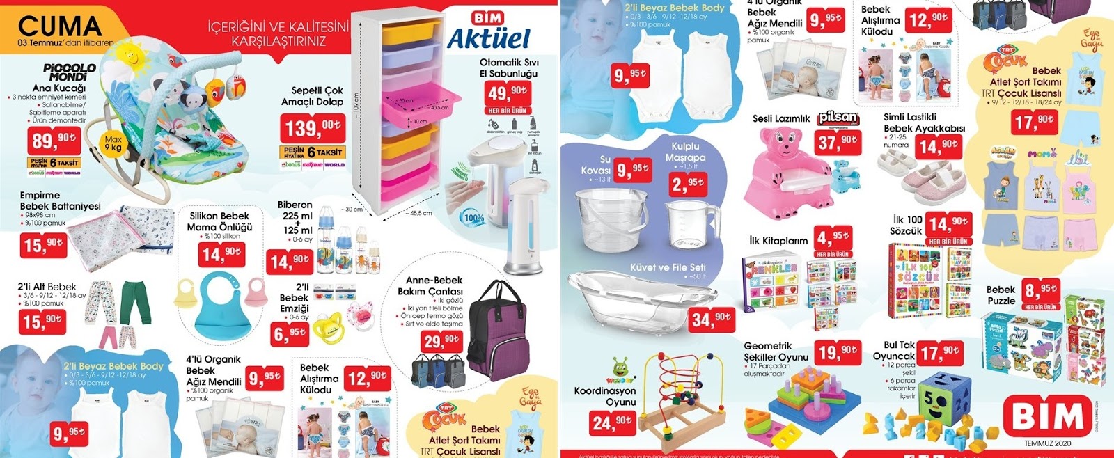 BİM 3 Temmuz 2020 Anne Bebek Aktüel Ürünleri Aktüel BİM 3 Temmuz 2020 Anne Bebek Aktüel Ürünleri Aktüel