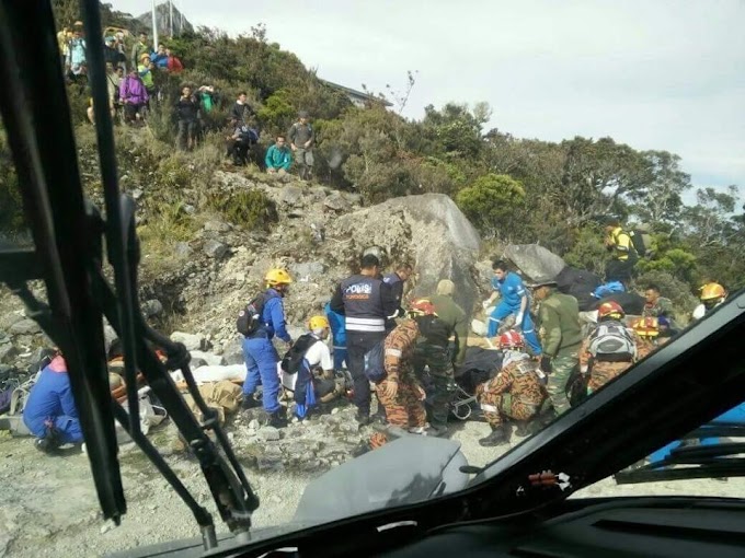 Malim gunung Kinabalu dipanggil bantu pakar geologi terkandas!