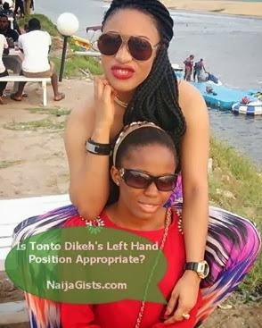 tonto dikeh hand housegirl breasts