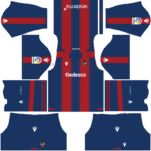 Inminente cepillo Porque Kits/Uniformes para FTS 15 y Dream League Soccer: Kits/Uniformes Levante -  Liga Santander 2021/2022 - FTS 15/DLS