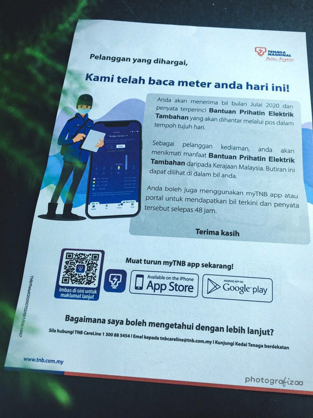 Cek bil elektrik