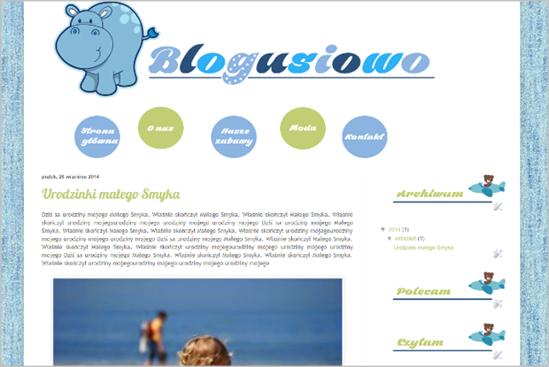 Always Lovely Days: Szablony blogger