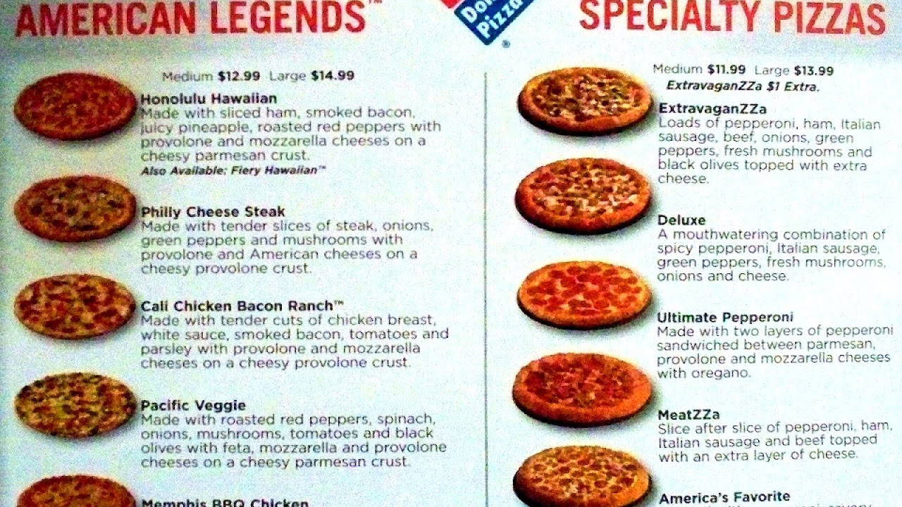 History of pizza American American Choices