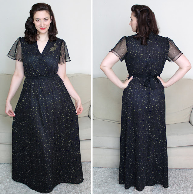 Wendy's Week - Swing & Swatching - 1970's Maxi dress in a 1930's style