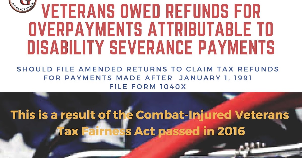 BIE G&G Associates Veterans Owed Refunds Disability Severance Pay
