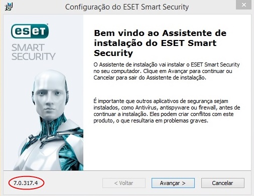 Nova versão para o antivírus Eset Smart Security 7.0.317.4