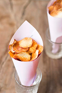 baked sweet potato chips