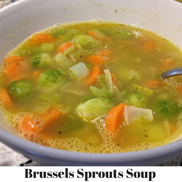 vegan brussels sprout soup