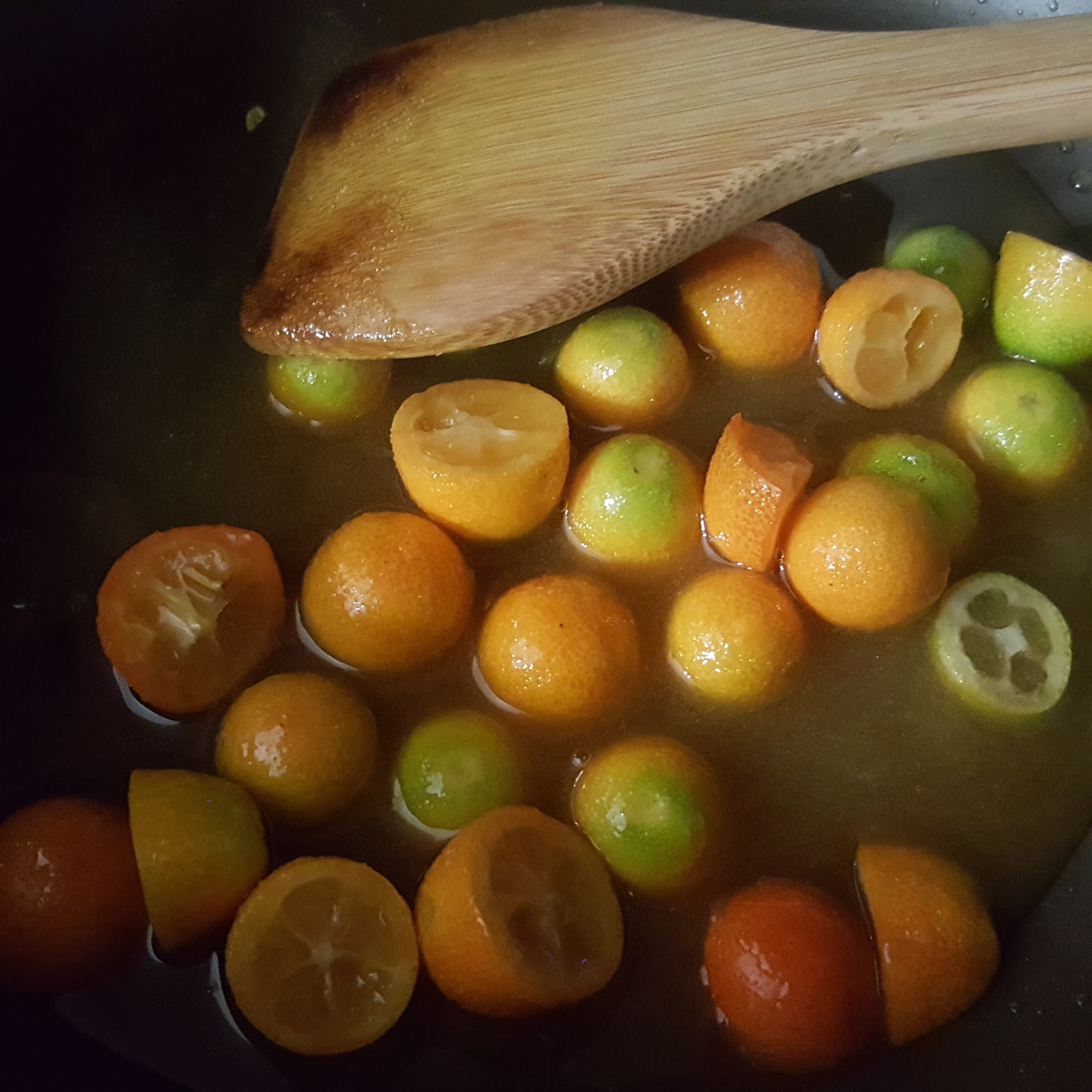Kumquat tea from the garden
