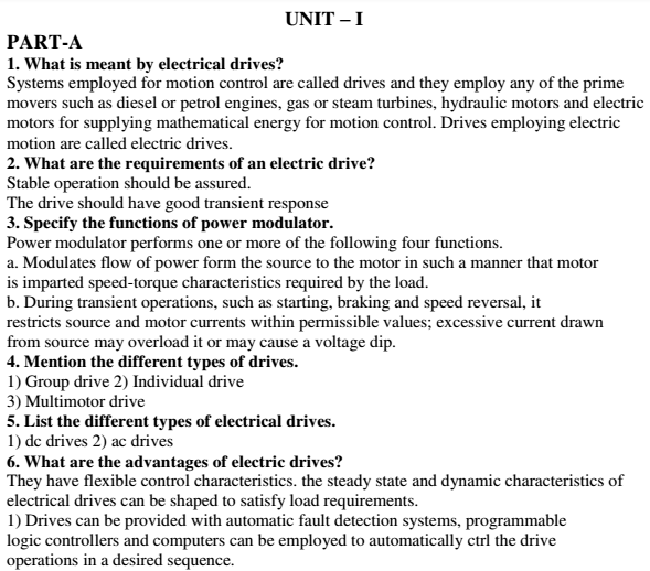 Solid State Drives Unit wise Viva Short Questions and Answers PDF