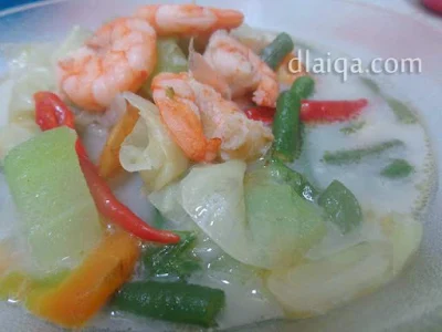 Sayur Udang Kuah Santan ala Rika