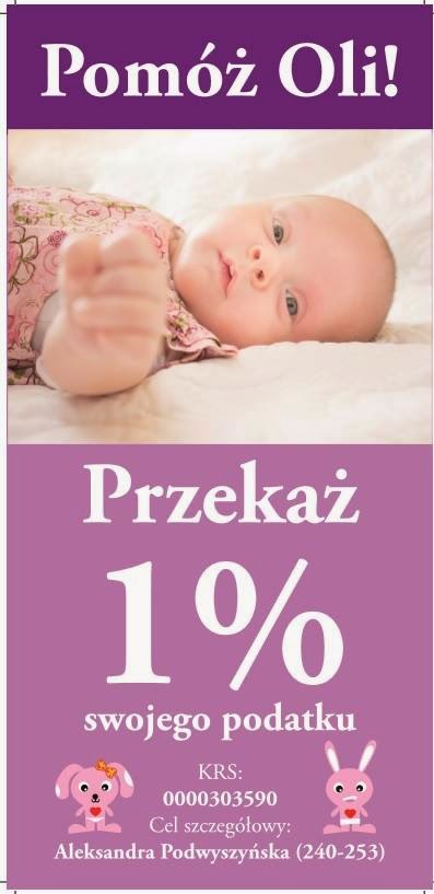 Nasz 1% przekażemy Oli