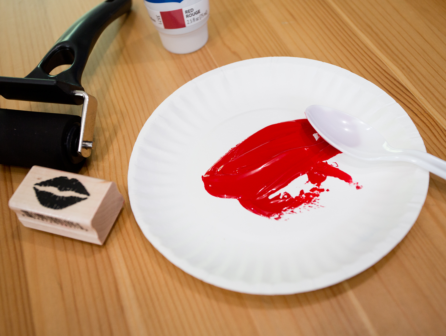 Rubber Stamped Drink Napkins