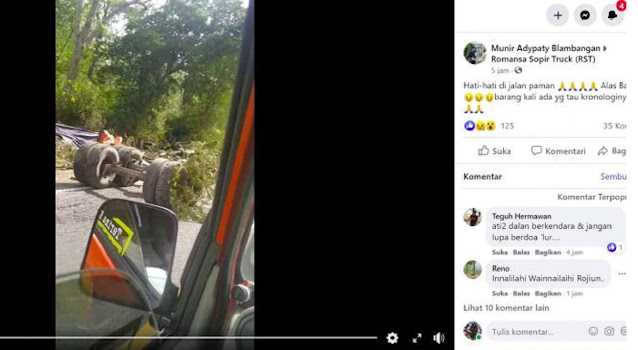 Video Truk Hancur Berkeping-Keping di Pinggir Jalan, Netizen: Kok Bisa?