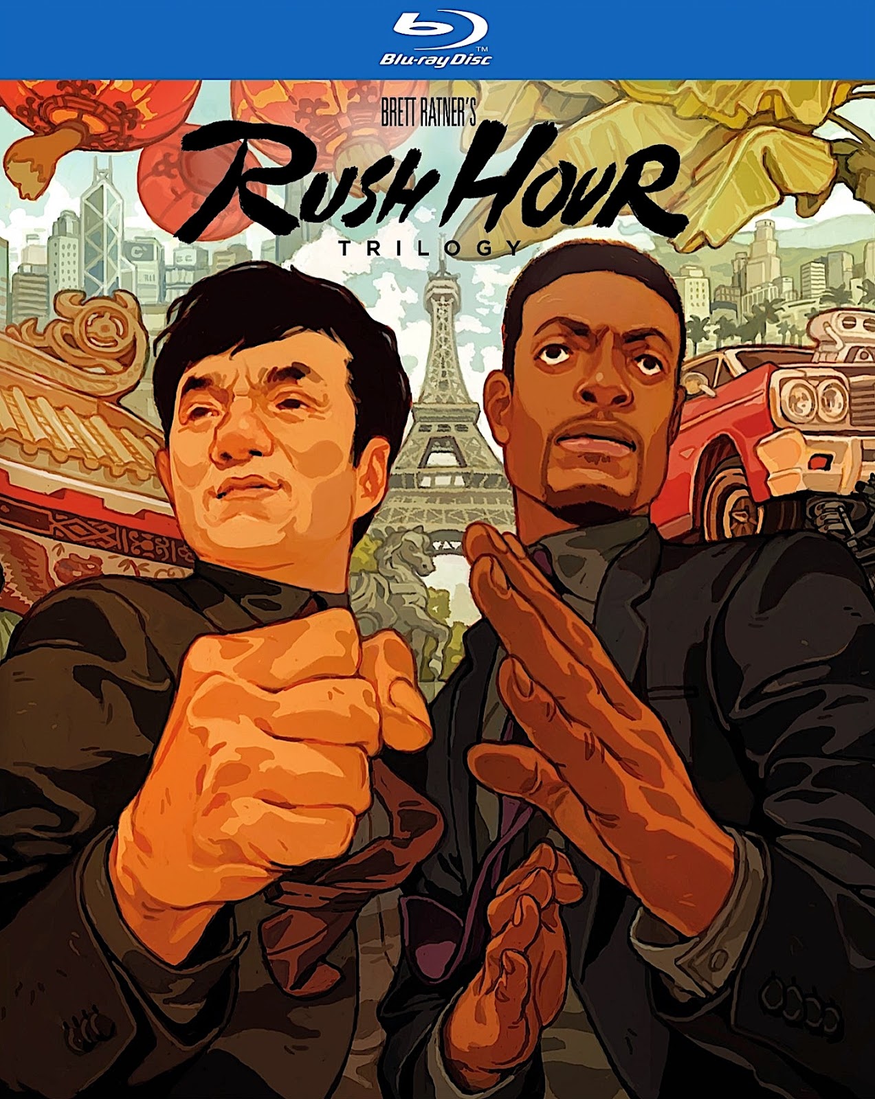 bluray and dvd covers RUSH HOUR TRILOGY BLURAY SET (WARNER) RUSH
