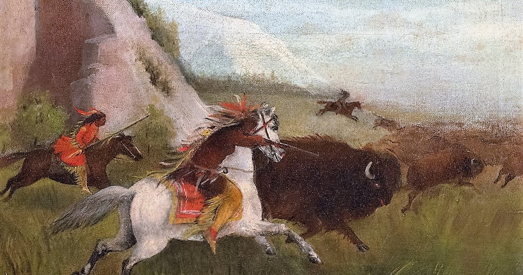 Native Buffalo to Karl Ferdinand Wimar (1828-1862)