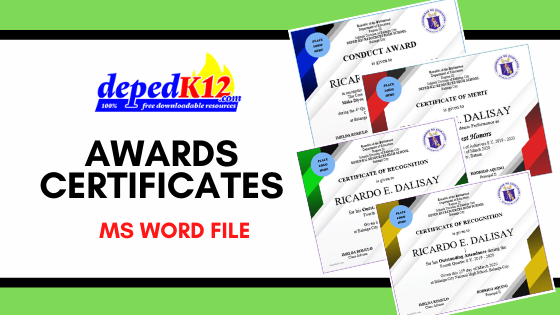 Deped Cert Of Recognition Template - free for commercial ...
