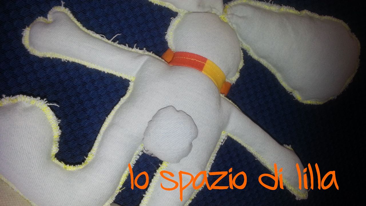 Applicazione Termoadesiva Coniglietto Appeso Avorio | Panini Tessuti - Foto 6