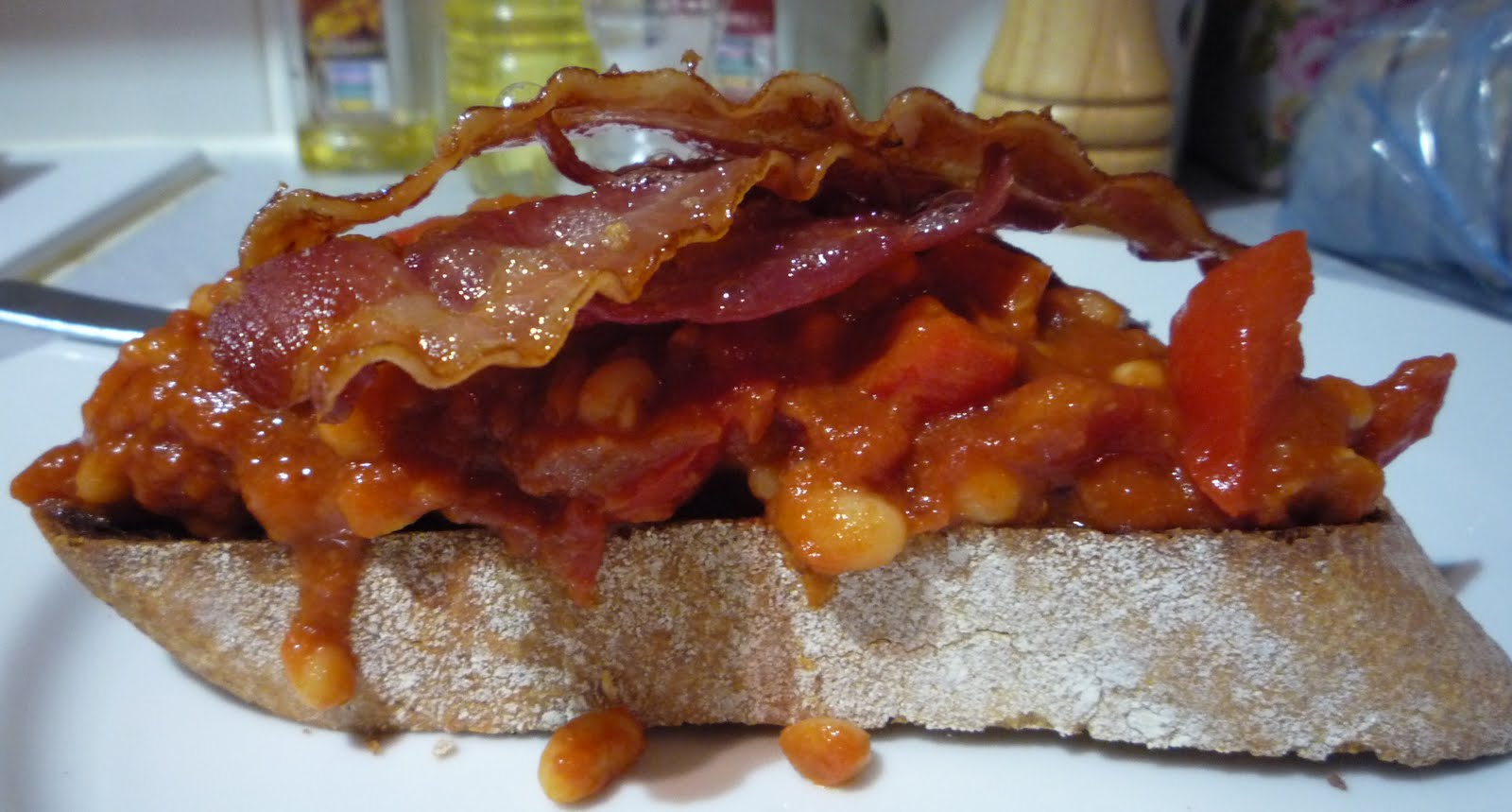 Blue Sky Cook Boston Baked Beans & Bacon on Toast