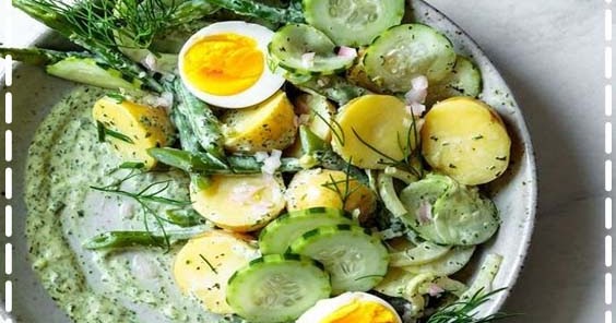 green goddess potato salad - Elisa Munnaf