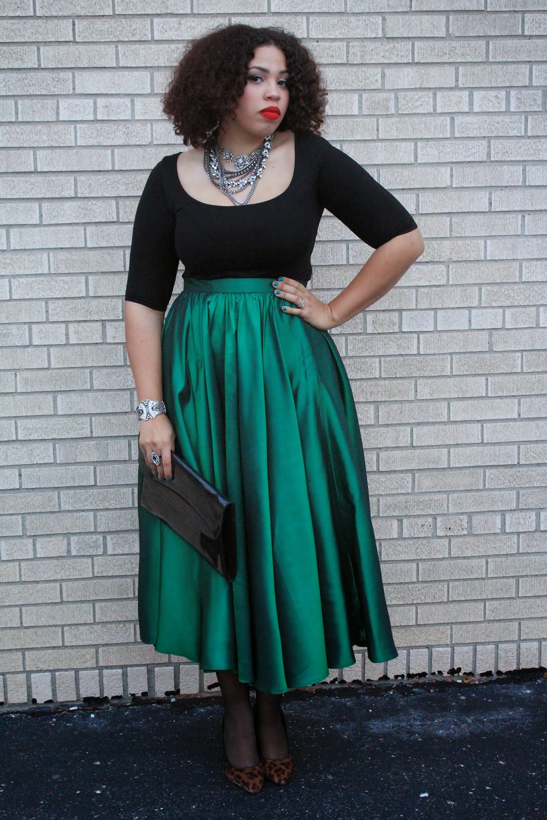 Green with Envy: Emerald Skirt | tellylovesfashion