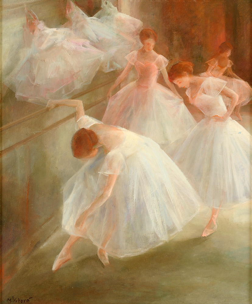 "Ballet Dancers" by Miloslava Vrbova-Stefkova "Ballet Dancers" by Miloslava Vrbova-Stefkova